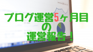 ブログ5か月目