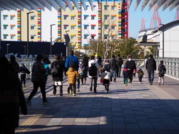レゴランドの駐車場