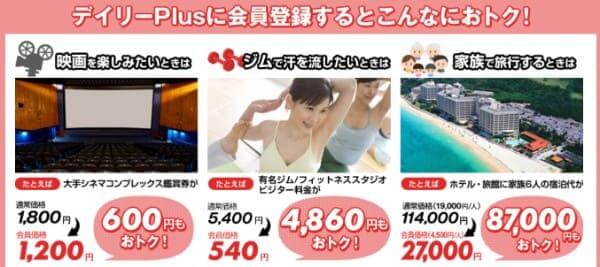 デイリーPlusの割引優待の一例