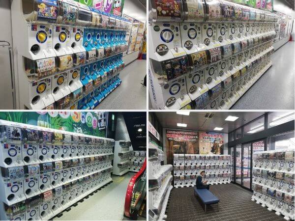 札幌でガチャガチャがたくさん置いてある場所。ガチャガチャが多い場所
