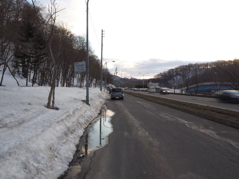 4月の北海道の道