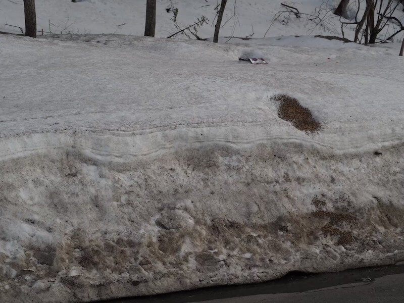 北海道の雪の壁